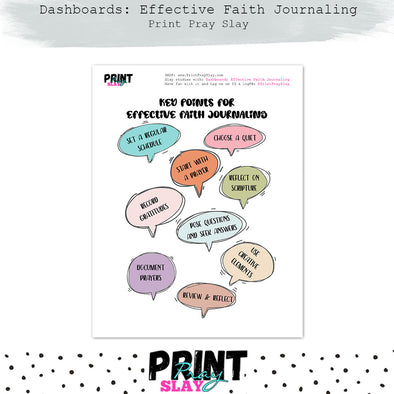 Dashboard Effective Faith Journaling