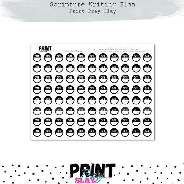 Scripture Writing Plan #6 Jan Add On